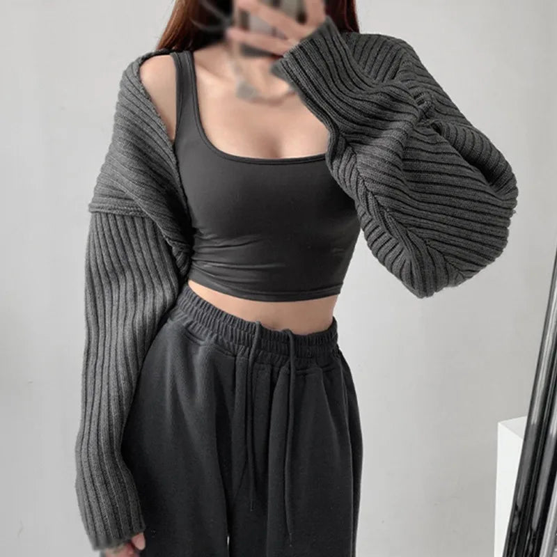 Open Front Solid Color WomenBolero Shrug Cardigan Cropped Casual Bolero for Everyday Date Nights Parties
