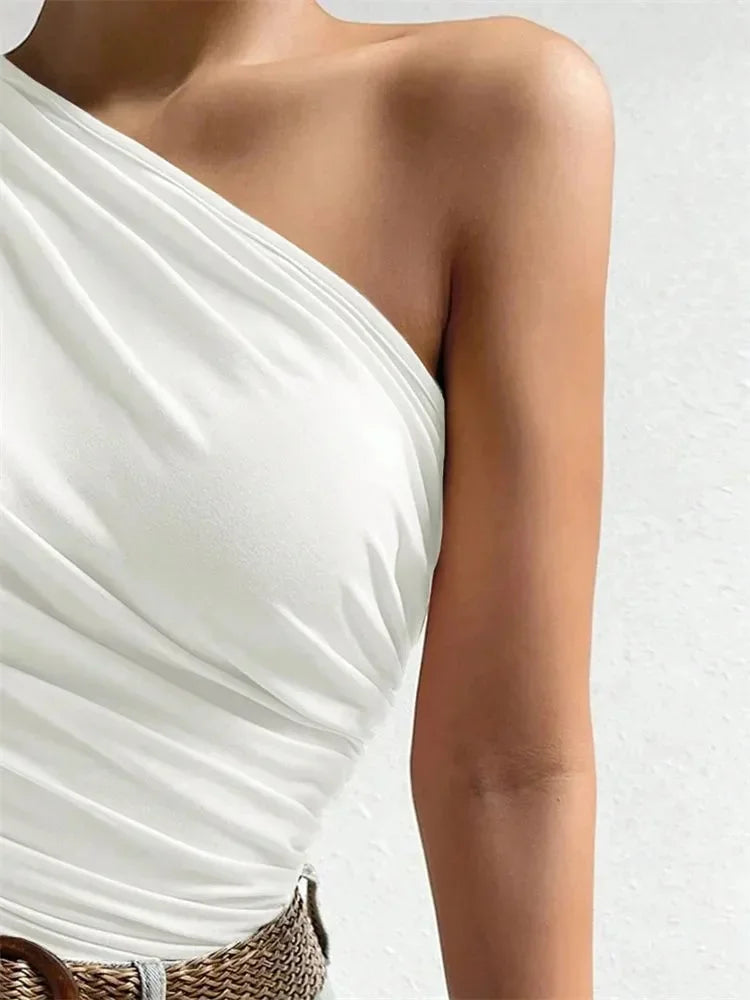 Twist One-Shoulder Top